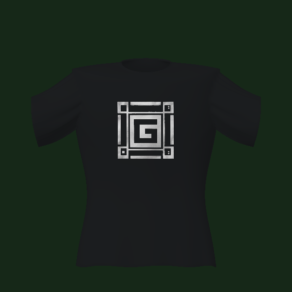 UNO GCF World Core tee, front view of 3D design render.