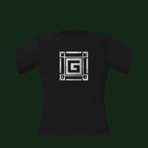 UNO GCF World Core tee, front view of 3D design render.
